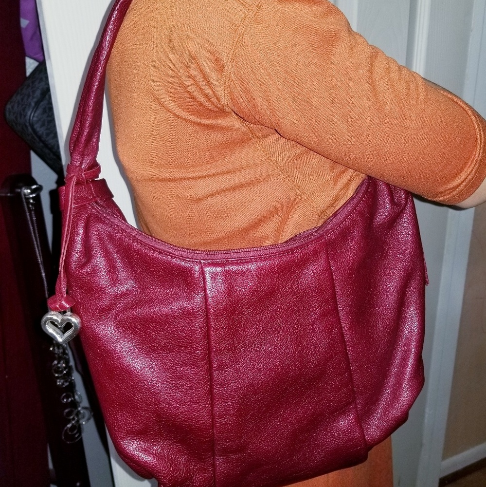 Brighton Leather Hobo Purse